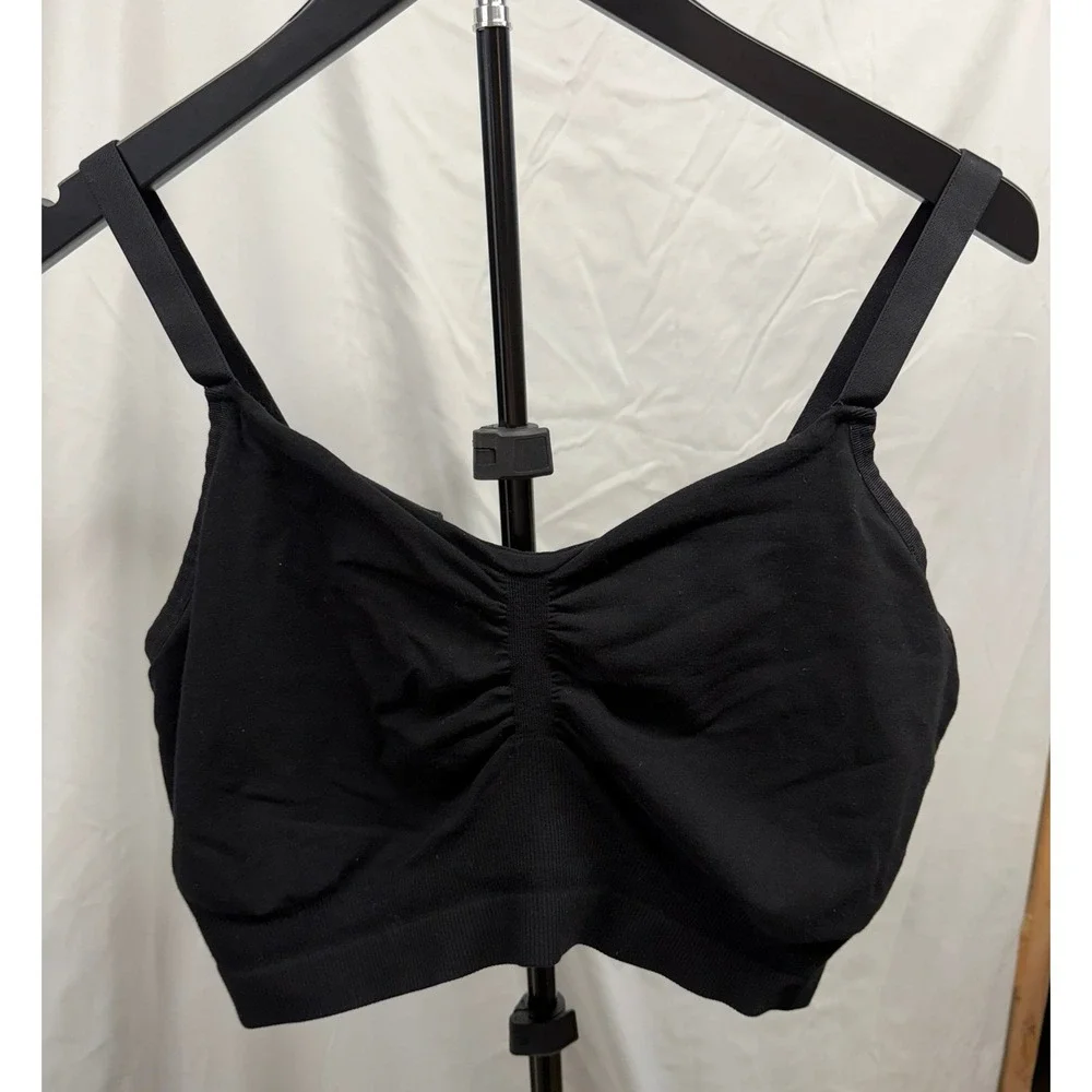 Kindred Bravely Lg Busty Sublime Hands-Free Pumping Lounge & Sleep Bra In Black